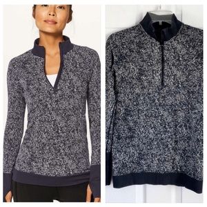 Lululemon Rest Less 1/2 Zip Black Pullover NWOT